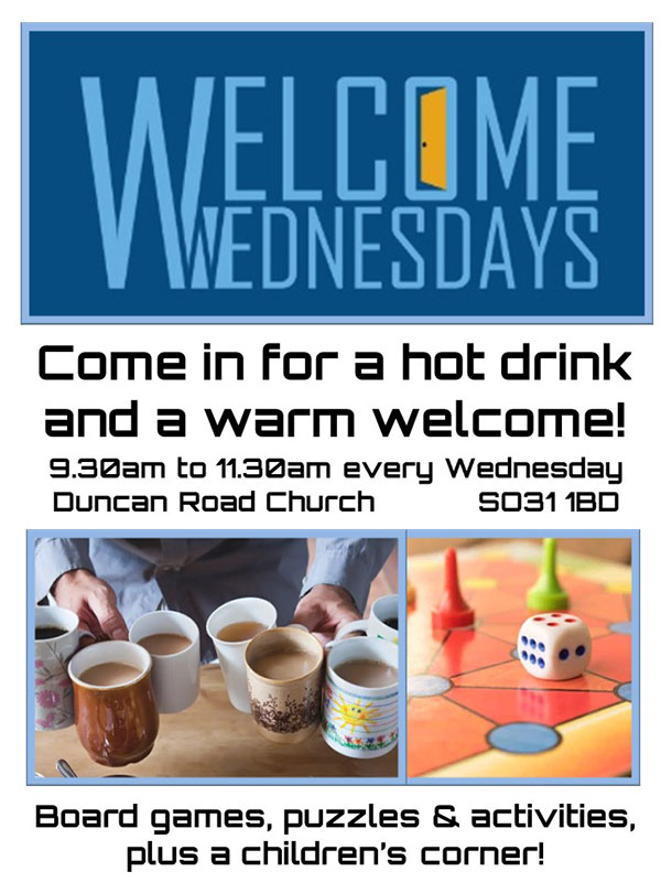Welcome Wednesday Warm Drinks and Activities